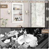 Recessed Medicine Cabinet with Shelves – in-Wall Medicine Cabinet Organizer for Bathroom, Kitchen or Bedroom – Modern White Niche Storage Cabinet 14x24 GOFEI