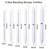 Cettkowns 36 Pieces Artist Blending Stump and Tortillion Art Blenders for Student Sketch Drawing Cettkowns