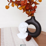 FEXIA Boho Macrame Table Runner with Tassels 36 Inches Long Cream for Farmhouse Home Decor Bohemian Dining Bedroom Decor Rustic Bridal Shower (12x36 Inches) FEXIA