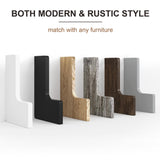 fuqing Floating Corner Shelves, Wall Shelf Set of 3, Shelves for Wall Storage, Solid Wood Shelves for Storage, Wall Mount Wooden Display Shelf for Bathroom Bedroom Kitchen Garage, Weathered fuqing