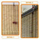 Garneck Roller Window Shades Lift Cords - Blinds Strings Lift Tool for Reeds Bamboo Roller Shades - Roll Up Blind Curtain Lifting Kit Repair Parts Replacement Garneck