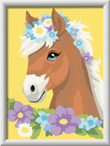 Ravensburger - Horse with Flowers CreArt Paint by Numbers Kit | Fun & Easy DIY Art for Kids Age 9+ | Creative Gift Idea for Birthdays & Holidays Ravensburger