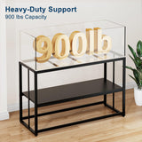 Urban Deco 55-75 Gallon Fish Tank Stand 900LBS Capacity For Aquarium Stand Metal Fish Tank Stand 48.4"x19.7"x31.5" Dual-Layer Design Terrarium Stand Ideal for Home and Office Urban Deco