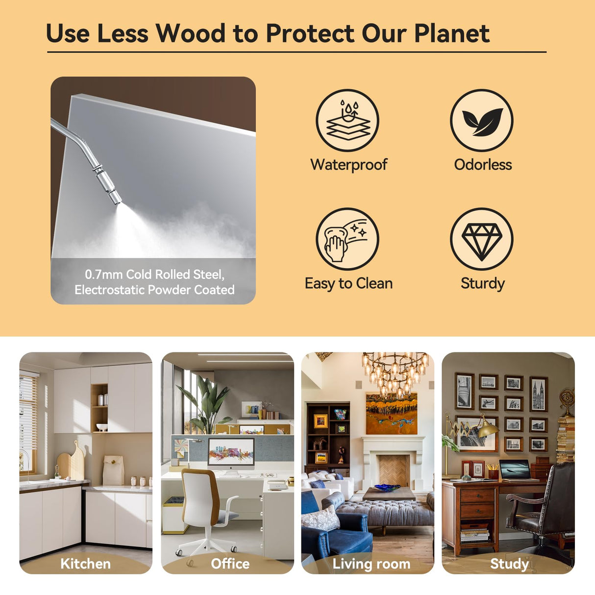 IRONMIX Metal Open Bookcase, 4-Tier Bookshelf with Adjustable Storage Shelves, Modern Black Bookshelf for Small Places, 59" Tall Book Shelf, Cabint Display Case for Home Office, Library, Living Room IRONMIX