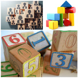 MUXGOA Wood Blocks for Crafts,2 Inch Unfinished Wooden Cubes Natural Wood Blocks for Crafts Making & DIY Projects & Decor(Pack of 9) MUXGOA