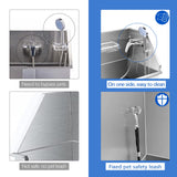 WSSEY 34'' Dog Washing Station for Small Dogs Grooming Tub Bathing Station Professional Pet Wash Station Bathtub for Home with Sliding Door, Faucet, Steps WSSEY