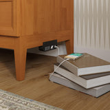 AFI, Santa Fe Twin Murphy Bed Chest with 6" Mattress & Built-in USB Charger, Light Toffee AFI