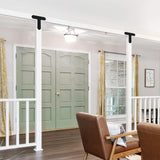 Rasugarlary Black T Bracket, 6 pcs T Post Brackets Pergola Post to Beam Connectors 4mm Thickness for Wood, Steel Repair Fixing Mending T Plate Bracket Flat Connector with Screws Rasugarlary