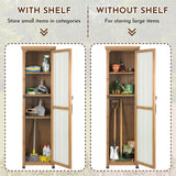 Ketive Outdoor Storage Cabinet, 62" Tall Thin Garden Cabinet with Adjustable Shelf and Weather-Resistant Design Farmhouse Accent Cupboard for Patio, Garden, Yard or Porch (18" L x 18" W x 62" H) ketive