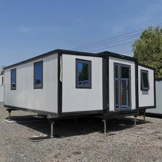 3 Bedroom Luxury Prefab Expandable Container House 20FT 30FT 40FT Folding Expandable House - WoodArtSupply