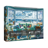 Beach Summer House Puzzles for Adults 1000 Piece, Hawaii Florida Maine Ocean Jigsaw Puzzles, Seashore House Puzzles - Seaside Retreat BBOLDIN