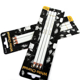 Professional White Charcoal Pencils Set - Brusarth 3 Pieces Sketch Highlight White Pencils for Drawing, Sketching, Shading, Blending, White Chalk Pencils for Beginners & Artists Brusarth