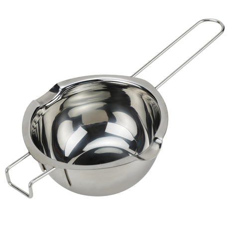 EIKS Boiler Pot Melting Bowl with SUS304 Stainless Steel for Melting Chocolate Candy Cheese Butter and Candle Wax Making, Capacity 400ML/13oz EIKS