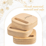 Juexica 5 Pcs Embroidery Hoop Display 3 x 2.76 Inches Embroidery Hoop Holder Wooden Base Hidden Screw Design DIY for Cross Stitch Accessories Decor Juexica