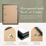 SYNTRIFIC 11x14 Picture Frames Set of 6,Display Pictures 8x10 with Mat or 11x14 Without Mat,Collage Photo Frames for Wall Decor Mounting,Home Decorative Wall Gallery Picture Photo Frame,Black SYNTRIFIC