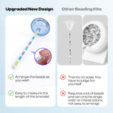 Caydo 4 Pack Bead Funnel with Graduated Scale and Lid, Clay Beads Beading Tools Kit, Beading Funnel for Clay Beads, Beading Supplies for Clay Bracelet, Beading Tools with Beading Needles Caydo