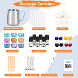 OFUN Candle Making Kit, Candle Making Kit for Adults, DIY Candle Making Supplies, Soy Candle Making Kit, DIY Kits for Adults, Geginners-Perfect Christmas Gifts Valentines Day Gift Mother's Day Gift OFUN