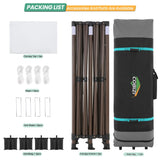 COBIZI 10x20 Pop up Canopy Without Sidewall Heavy Duty Commercial Outdoor Gazebo Easy Up Wedding Party Tents for Parties with Roller Bag, All Season Wind & Waterproof UPF50+(Upgrade Hexagonal Tube) COBIZI