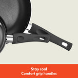 bella Cookware Set, 12 Piece Pots and Pans with Utensils, Nonstick PFOA Free Scratch Resistant Cooking Surface Compatible with All Stoves, Nylon and Aluminum, Black BELLA