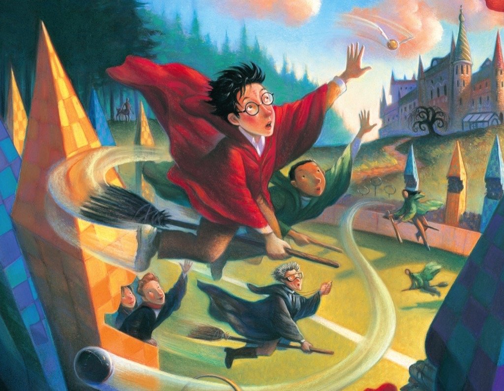 New York Puzzle Company - Harry Potter Quidditch Mini - 100 Piece Jigsaw Puzzle for Adults by Mary GrandPré New York Puzzle Company
