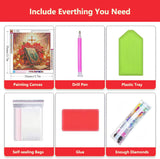 Axquilon Christmas Diamond Art Kits for Adults - Bibble Diamond Painting Kits for Adults, 5D Round Full Drill DIY Christmas Gem Art Paint by Diamonds 14x14 inch Axquilon