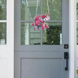 JISHSHAY Diamond Painting Pendant 5D DIY Elephant Flower Art Wind Chime Special Shaped Crystal Suncatcher Garden Outdoor Keyrings Decor JISHSHAY