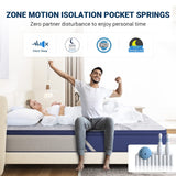 Avenco King Size Mattress, 10 Inch Mattress King Hybrid, Medium Firm King Mattress in a Box for Pressure Relief and Sound Sleep, Wrapped Coils and CertiPUR-US Foam, Soft Breathable Fabric Avenco