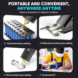 Seesii Battery Spot Welder with 5.0Ah Battery: Upgraded Handheld Mini Portable Spot Welder for 18650 Battery, Welding Nickel Sheets 0.1-0.2mm, Iron,Stainless Steel Sheets, 80 Gear,Auto and Manual Mode Seesii