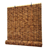 ADafeg Outdoor Roll-up Bamboo Shade Blackout Roller Matchstick Blinds, Bamboo Window Shades for Patio, Privacy Retro Curtains, Cordless 20"X60" 56"X72" 66"X72" 72"X72" (Size : 44" x 64") ADafeg