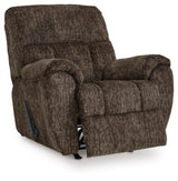Signature Design by Ashley Rampant Casual Manual Rocker Recliner with Pillow-Top Arms, Dark Brown Signature Design by Ashley