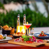 Nuenen 10 Pcs Wood Cutting Board with Handle 15.7 x 7.8 Inch Wooden Serving Board Kitchen Chopping Boards for Pizza, Bread, Cheese, Charcuterie, Nuenen