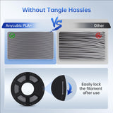 ANYCUBIC PLA Plus (PLA+) 3D Printer Filament 1.75mm, High Toughness 3D Printing Filament, Dimensional Accuracy +/- 0.02mm, Print with Most FDM 3D Printers, 1KG Spool, Gray ANYCUBIC