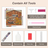 Anuver Truck Diamond Painting Kits for Adults, 5D DIY Diamond Art Kits for Beginners, Full Drill Diamond Painting Kits for Home Wall Decor, 12x12 Inch Anuver