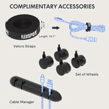 FLEXISPOT E6 Bamboo Dual Motor 3 Stages Standing Desk 60x30 Inch Whole-Piece Board Height Adjustable Desk Electric Stand Up Desk Sit Stand Desk(Black FLEXISPOT