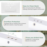 LUMISOL 36" Bathroom Vanity with Sink Combo, Modern Green Bathroom Storage Cabinet with Tip-Out Drawer, 3 Drawers & 2 Soft-Close Doors, Solid Wood Bathroom Vanity with Undermount Sink, Green LUMISOL