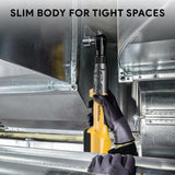 ACROPOW 3/8" Cordless Ratchet Wrench, Compatible with DEWALT 20V Battery, 74Ft-Lbs Brushless Motor Electric Ratchet with Variable Speed, Sockets Set, Adapters and Tool Bag（No Battery and Charger） ACROPOW