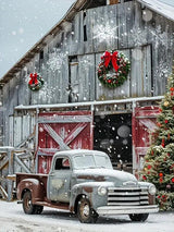 Paint by Numbers Kit for Adults Beginner, Christmas Winter Car House Easy Paint by Number Kits Canvas Without Framed,DIY Acrylic Oil Painting Adults Paint by Numbers Kits for Home Wall Decor 12x16 In. JYXSJYYD