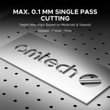 OMTech 50W Fiber Marking Machine with LightBurn, 7x7 Inch Fiber Laser Engraver for Metal Silver Gold Aluminum More, Fiber Laser Engraving Machine Marker Etcher with JPT Laser Source Autofocus Camera OMTech