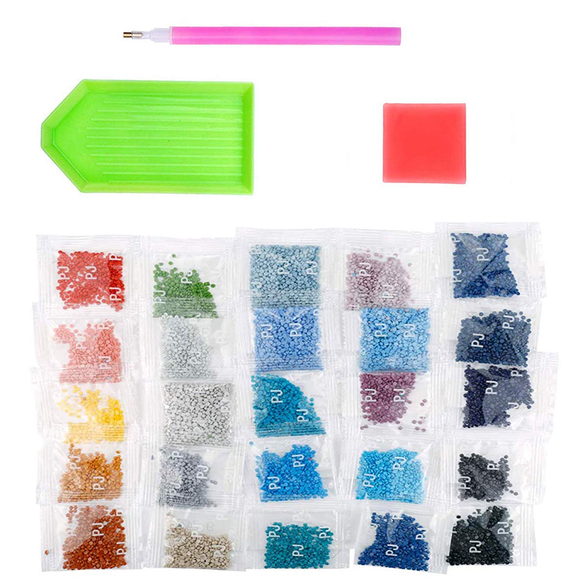 Ginfonr 5D Diamond Art Painting by Number Kits Spaceships & Astronauts Full Drill, Craft Rhinestone Paint with Diamonds Set Space Arts Decorations (12x16inch, 2 Pack) Ginfonr