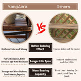 YangAera Outdoor Garden Benches Weatherproof Patio Bench Two-Person Seat Backless Bench Wood Bench with Slatted High Temperature Bench for Front Porch Backyard (Upgraded to Prevent Fading) 90cm Bench YangAera