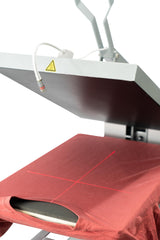 VISRACK 16x24 Manual Heat Press Machine - 2000W 110V High-Pressure Clamshell with Infrared Positioning, Fast Heating, Digital Control for T-Shirt Sublimation & Heat Transfer, Grey VISRACK