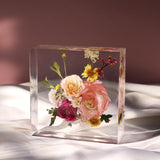 LET'S RESIN 8Pcs Resin Molds Silicone,Deep Epoxy Resin Molds for Flower Bouquet Preservation,Large Silicone Molds for Resin Casting Craft Including Square Hexagon Heart Resin Mold LET'S RESIN