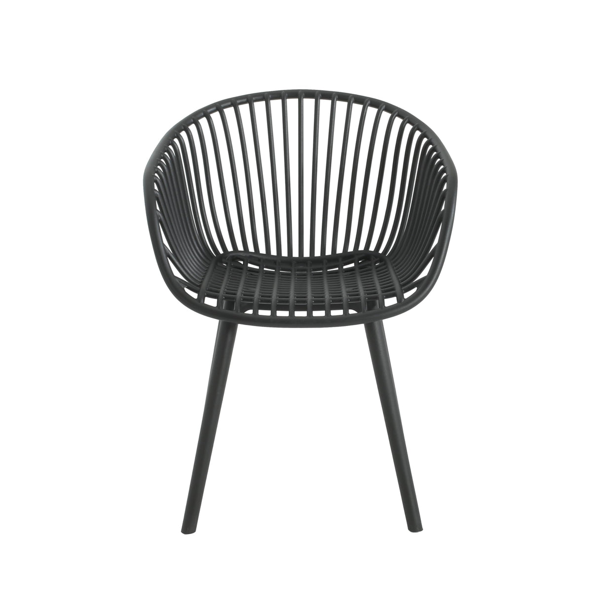 Christopher Knight Home Echoa 7-Piece Patio Dining Table Sets with Umbrella Hole, 63'' Table and Chairs Set for 6 People, Acacia Wood Table Plastic Chairs for Lawn Backyard Garden Deck, Black+Teak Christopher Knight Home