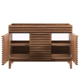 Modway Render 48" Double Sink Compatible (Not Included) Bathroom Vanity Cabinet in Walnut Modway