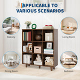 GAOMON Cube Bookshelf Organizer, Freestanding Open Bookcase with Leg Base, Modern Storage Shelf for Home Office Living Room Bedroom GAOMON