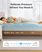 PERLECARE Medium Firm Mattress Topper Twin - 3 Inch Cooling Memory Foam Bed Topper for Pressure Relief, Soft and Supportive, Non-Slip and Washable Cover, CertiPUR-US Certified PERLECARE