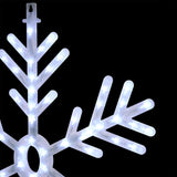Alpine Corporation 24"H Indoor/Outdoor Hanging Snowflake Decoration with LED Lights Alpine Corporation