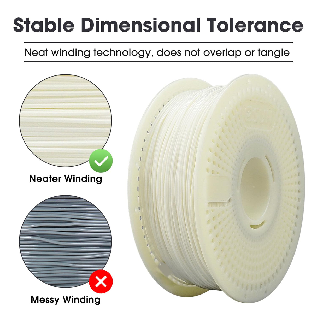 eSUN PLA+ Refilament 1.75mm and Upgarded eSpool+ Set, Reusable and Removable Filament Spool Replacement with 3D Printer Refill PLA Plus, 1KG Spoolless 3D Printing Filament, Grey eSUN