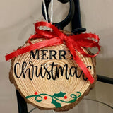 SEHOI 30 PCS 5-5.5 Inch Unfinished Wood Slices, Wooden Discs with Bark, Rustic Wood Slices, Natural Wood Circles for Craft, Holiday Decorations, Wedding Centerpiece SEHOI