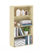 Furinno Pasir 4 Tier Open Shelf, Steam Beech Furinno